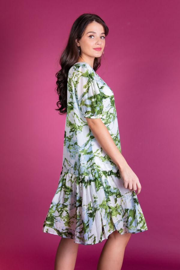 Viscose dress in batikprint