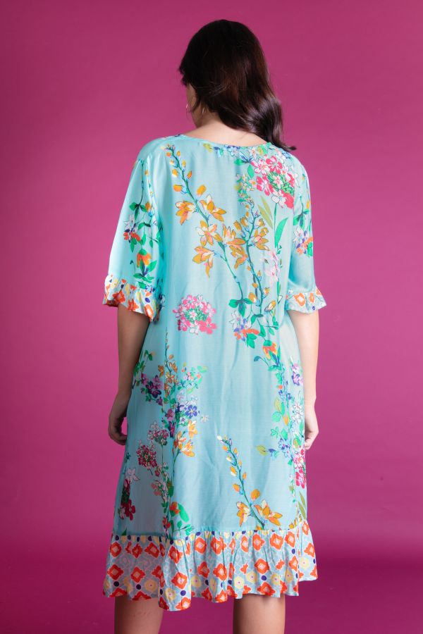 Short Dress with flower prints