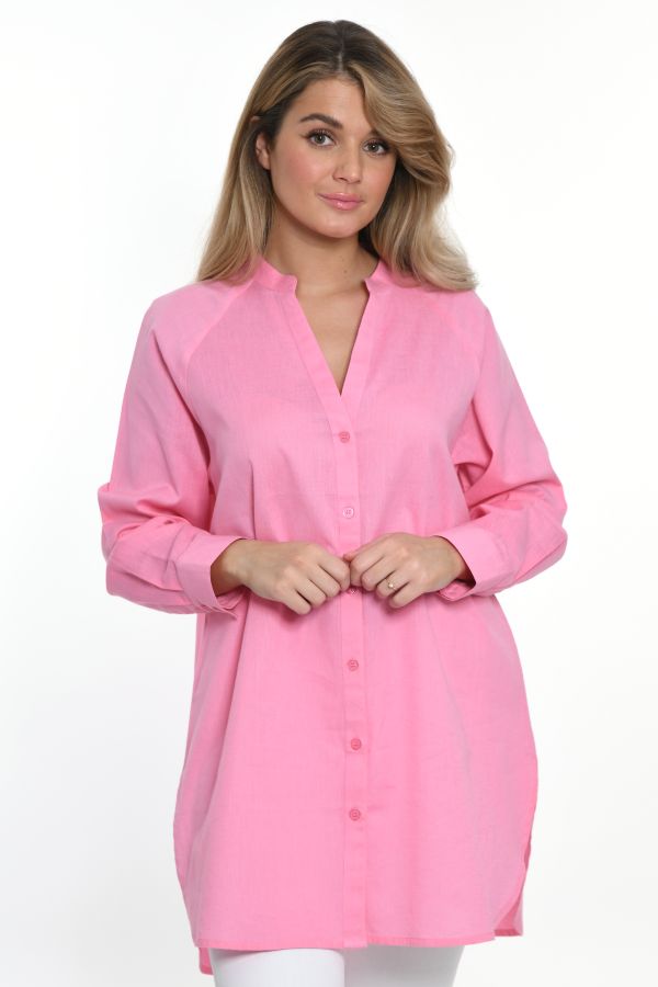 Longblouse with linen