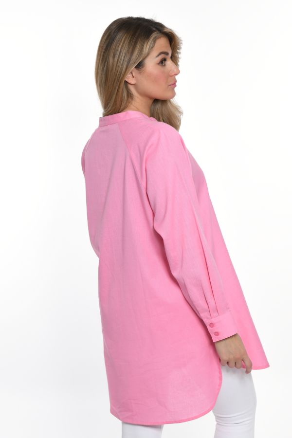 Longblouse with linen