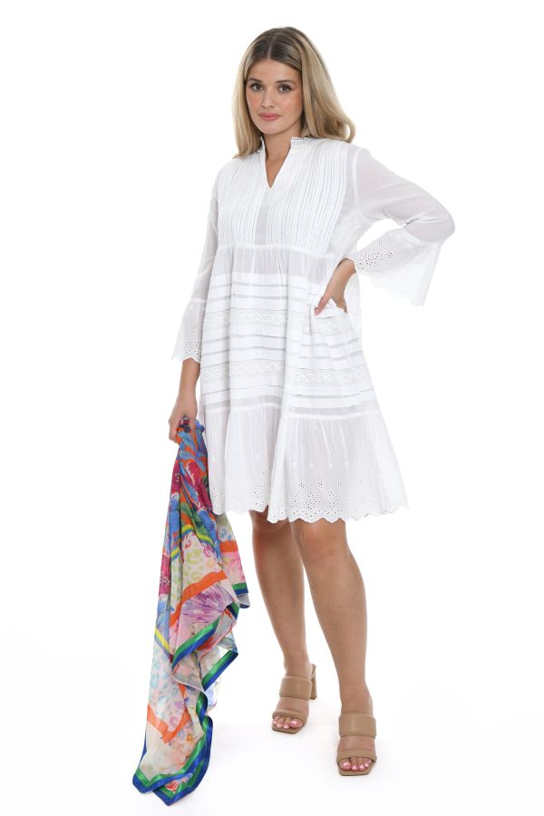 Short white romantic dress